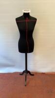 Female Dressmakers Torso Display Mannequin with Removable Jersey Cover. Comes with Tripod Stand.