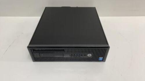 HP ProDesk PC Model 400 G1 SFF. Intel Core i5-4590 CPU @ 3.3 Ghz, 4GB RAM, 450GB HDD, Running Windows 7 Pro. Comes with Power Supply.  