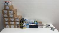 Approx 210 Items of Commercial & Domestic Halogen Bulbs and Dimmable Electronic Transformers to Include: Osram, Radium, Swan, Lexman, Phillips, GE, Sylvania & Arrow (As Viewed/Pictured).