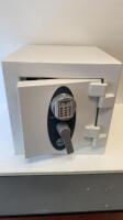 Phoenix Safe Company Castille 6 Safe with Electronic Lock. Size H44cm x W44cm x D46cm. NOTE: safe is unlocked and code requires resetting.