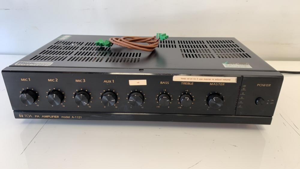 TOA PA Amplifier 180W, Model A-1121.