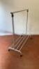 Mobile & Height Adjustable Clothes Rail on Castors. - 2