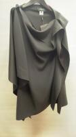 Paule KA Black Poncho, Size 38. RRP £405.00