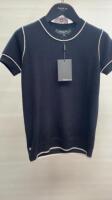 Paule KA Black Short Sleeved Wool/Cashmere Jumper, Size S. RRP £225.00