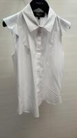 Paule KA White Sleeveless Shirt, Size 38. RRP £195.00