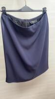 Paule KA Navy Blue Skirt, Size 44, Shop Display No Tag. Comes with Hanger & Dress Cover Carrier(as viewed/pictured).