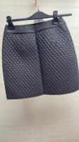 Paule KA Black A Line Quilted Skirt, Size 36. Comes with Hanger & Dress Cover Carrier. RRP £ 350.00