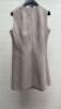 Paule KA Beige Sleeveless 100% Wool Dress with Zip Detail, Size 40, Shop Display No Tag. Comes with Hanger & Dress Cover Carrier . NOTE: small repair to dress on left hand side (as viewed/pictured). - 5