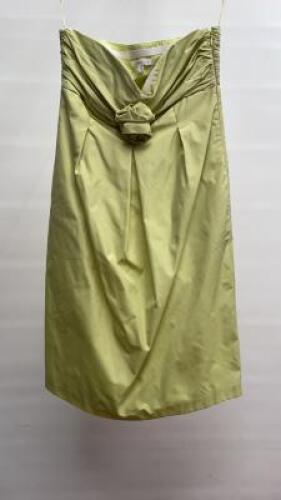 Paule KA Lime Green Strapless Cocktail Dress, Size 38, Shop Display No Tag. Comes with Hanger & Dress Cover Carrier (as viewed/pictured).