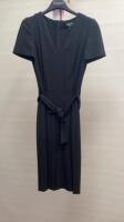 Paule KA Black V-Neck Dress with Belt Detail, Size 36, Shop Display No Tag. Comes with Hanger & Dress Cover Carrier (as viewed/pictured).