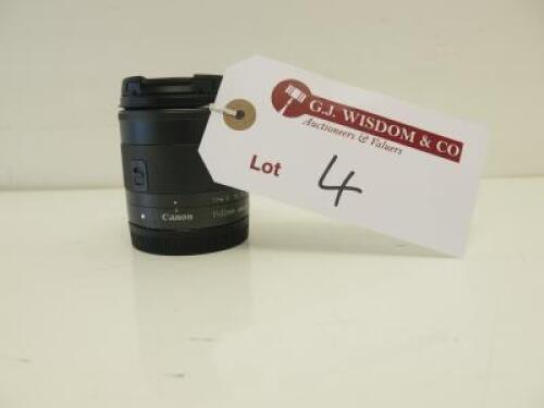 Canon EFM 11-22mm, 1:4-5.6 IS STM Zoom Lens.