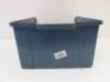 60 x Petrol Blue Storage Bins, Art 105. Size H18cm x H30cm x D47cm. - 7