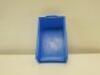 8 x Stapelkasten, Blue Plastic Bins, PK3. Size H14cm x W21cm x D35cm. - 5