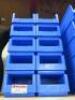 20 x Bito Lagertechnik, Blue 7.5L Plastic Bins. Size H15cm x W21cm x D35cm. - 2