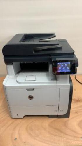 HP Laserjet Pro Multi Function Mono Printer, Model M521dw, S/N B7J74J5D. 