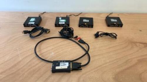 Quantity of CYP Transmitters & Extenders to Include: 3 x Transmitters, Model PU-507TX with Power Supplies & 1 x Extender, Model PU-507RX. 