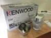 Boxed/Used Kenwood Chef Titanium Limited Edition Kitchen Machine to Include: Chef Titanium Stand Mixer 1400w, Model KMC015, Glass Mixing Bowl, Stainless Steel Mixing Bowl, K Beater, Whisk, Dough Hook, Flexible Beater, Spatula, Splash Guard & Food Mincer. - 2