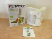 Boxed/New Kenwood Electric Spiralizer, Model FGP200WG.