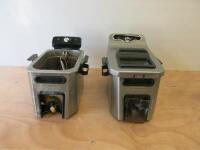 Pair of Delonghi Electric Coolzone Deep Fat Fryer, Model F34512CZ. NOTE: unable to power up for spares or repair.