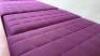 5 x Rectangular Padded Pouff, Upholstered in Purple Fabric. Size H45cm x W90cm x D45cm. Condition as Viewed/Pictured. - 5