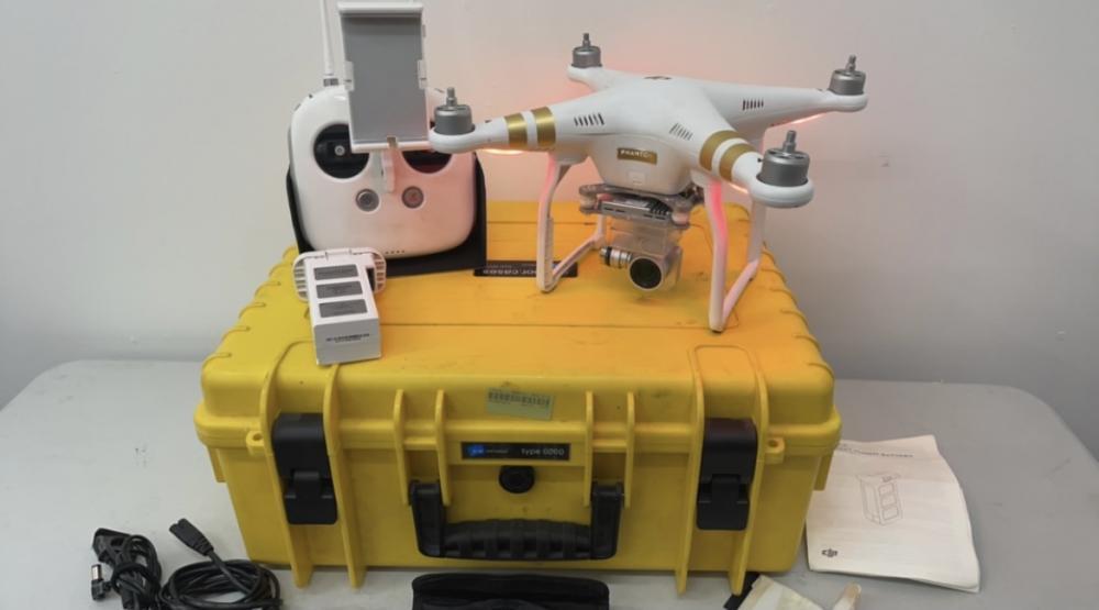 DJI Phantom 3 Professional Drone, Model 323B with 4K Camera in B&W 6000  Yellow Flight Case.