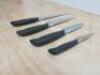 Set of 4 Zyliss Chef Control Knives to Include: 1 x 11.5cm Paring Knife, 1 x 20cm Chef Knife, 1 x 20cm Carving Knife & 1 x 12cm Santoku Knife. RRP £90. NOTE: Over 18yrs Only Proof of Age Required. - 5