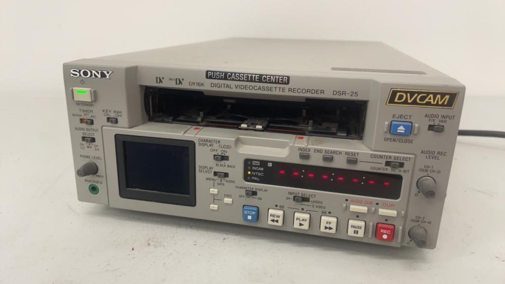 Sony Digital Video Cassette Recorder, DV, Mini DV, Model DSR-25, S/n 21406.