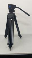 Vinten Pro 10 Head, 3 Stage Tripod with Wedge Plate & Pan Bar.