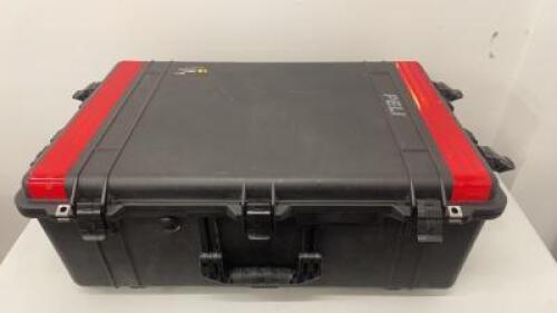 Peli 1650 Black Case with Foam Insert. Size H32cm x W80cm x D55cm.