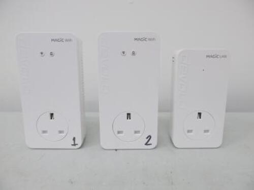 Devolo Magic 2 WiFi Home Kit Triple Pack to Include: 1 x Devolo Magic 2 Lan & 2 x Devolo Magic 2 WiFi.