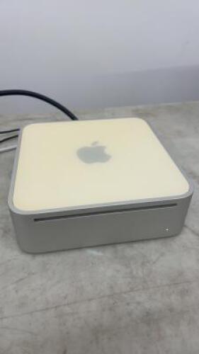 Apple Mac Mini PowerPC G4, Model A1103. Running Mac OS X, 10.3.7. Processor 1.25GHz, 256GB Memory. Comes with Mac Mini 85w Power Supply.