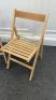 5 x Wooden Folding Chairs (LOT UPDATE 5 x CHAIRS) - 2