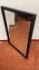 Black Painted Pine & Ply backed Mirror, Size 70cm x 102cm. - 2