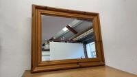 Devarcraft Country Pine Furniture Mirror, Size 61cm x 77cm.