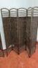 Pair of Woven 5 Sectioned Fold Out Room Dividers, Size H 170cm (Approx. 200cm width). - 3