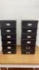 12 x Black Cardboard Storage Boxes with Lids. Size 10cm x 26cm x 33cm. - 3