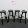 4 x Naoto Fukasawa Designed Magis Deja-Vu Aluminium High Bar Stool, Finished in Black. H76cm. RRP £1088.00