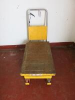 Mobile Scissor Lift Table Truck, Capacity 500KGS, Platform Size 85cm x 50cm.