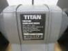 Titan 200mm Electric Bench Grinder, Model TTB521GRB. NOTE: Missing 1 Plastic Guard. - 2