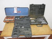 3 x Carry Cases of Assorted Tools to Include: 1 x Gedore Socket Set, 1 x Spanners & Sockets & 1 x Screwdriver & Attachments.