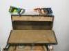 Large Wooden Carpenters Chest with Assorted Tools to Include: 8 x Wood Saws, 3 x Yankee Screw Drivers, 3 x Hack Saws, 2 x Spirit Levels, 3 x Old Wood Planes, 1 x Hand Drill, 1 x Brace, 3 x Hammers & Assorted Others (As Viewed/Pictured). - 7