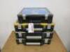 4 x Assorted Sized Storage Cases to Include: 2 x Empty & 2 With Assorted Screws & Brackets (As Viewed/Pictured).