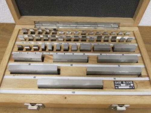 Box of Master Calibration Slip Gage Blocks, S/n 040020, Blocks 47 ...