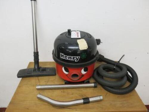 Henry Numatic Vacuum Cleaner. Comes with Attachments (As Viewed/Pictured).