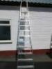 Youngman 11 Tread Heavy Duty Platform Steps, Open Height 3.3m.