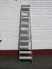 Youngman 9 Tread Stepladder, Open Height 2.1m.