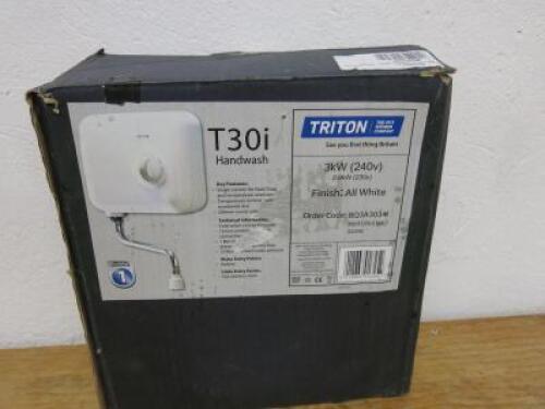 Boxed/New Triton T30i Electric Hand Wash. Comes with Manual.