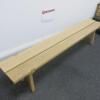 Steven Owens Designed Mason Bench in Whitened Oak, Manufactured by Benchmark. Size H43cm x D33cm x W200cm. RRP £945.00 - 2