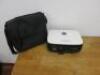2 x Projectors to Include: 1 x Sony Data Projector, Model VPL-EX3. Comes with Soft Carry Case & 1 x Hitachi Multimedia LCD Projector, Model CP-RX60, Comes with Power Supplies. NOTE: unable to power up for spares or repair. - 2
