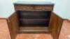 Dark Wood 2 Door 2 Drawer Cabinet, with Key. Size H84cm x W91cm x D41cm. - 2